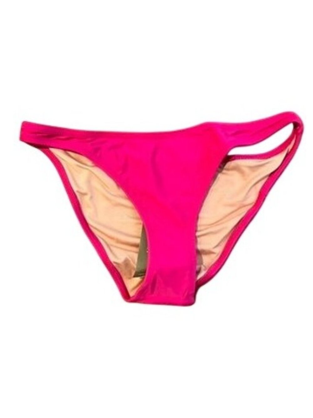 J. Crew Womens Heritage 1989 High Leg Bikini Bottoms Size Small Pink NWT
